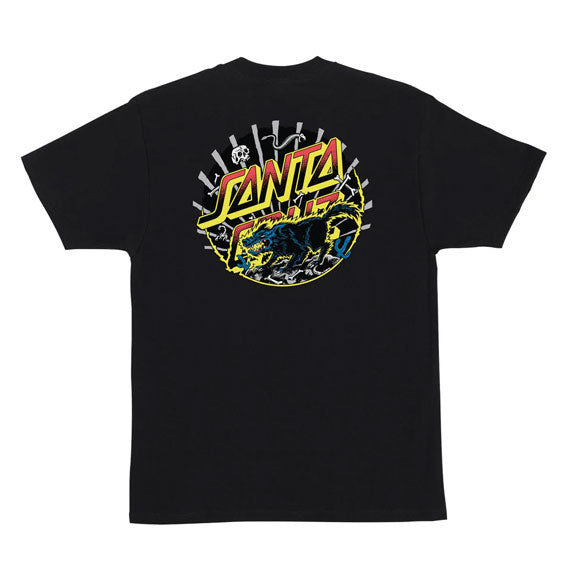 Santa Cruz Kendall Wolf Dot T-Shirt - Black