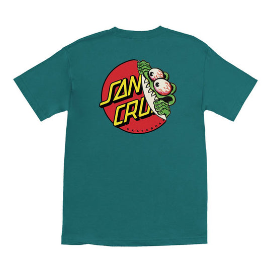 Santa Cruz Men's Beware Dot T-Shirt - Teal