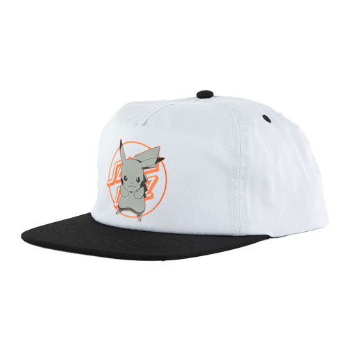 Santa Cruz Pokemon Pikachu Snapback Cap - White/Black – The Source