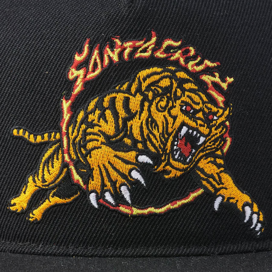 Santa Cruz Salba Tiger Snapback Cap - Black