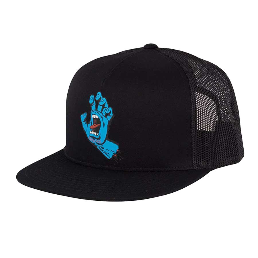 Santa Cruz Screaming Hand Front Trucker Hat - Black