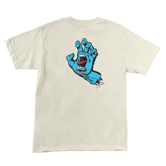 Santa Cruz Screaming Hand T-Shirt - Cream