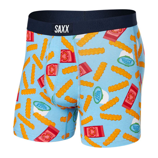 Saxx Underwear Long Leg Boxer Briefs – Kinetic HD Semi-Compression Boxer  Briefs with Built-in Ballpark Pouch Support, Grey Mini Stripe, S :  : Fashion
