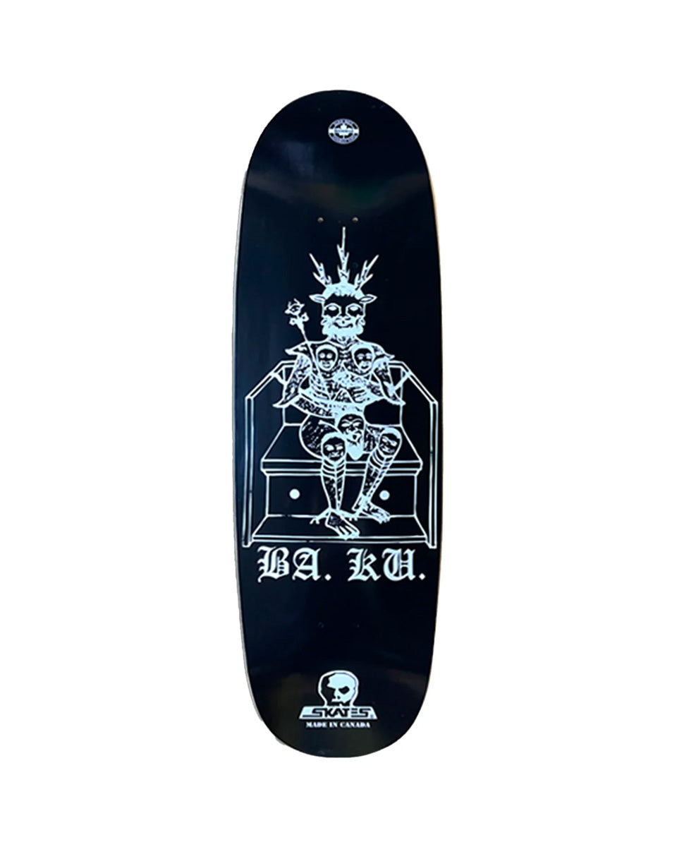 Skull Skates Ba.Ku. Throne Football Deck 10"