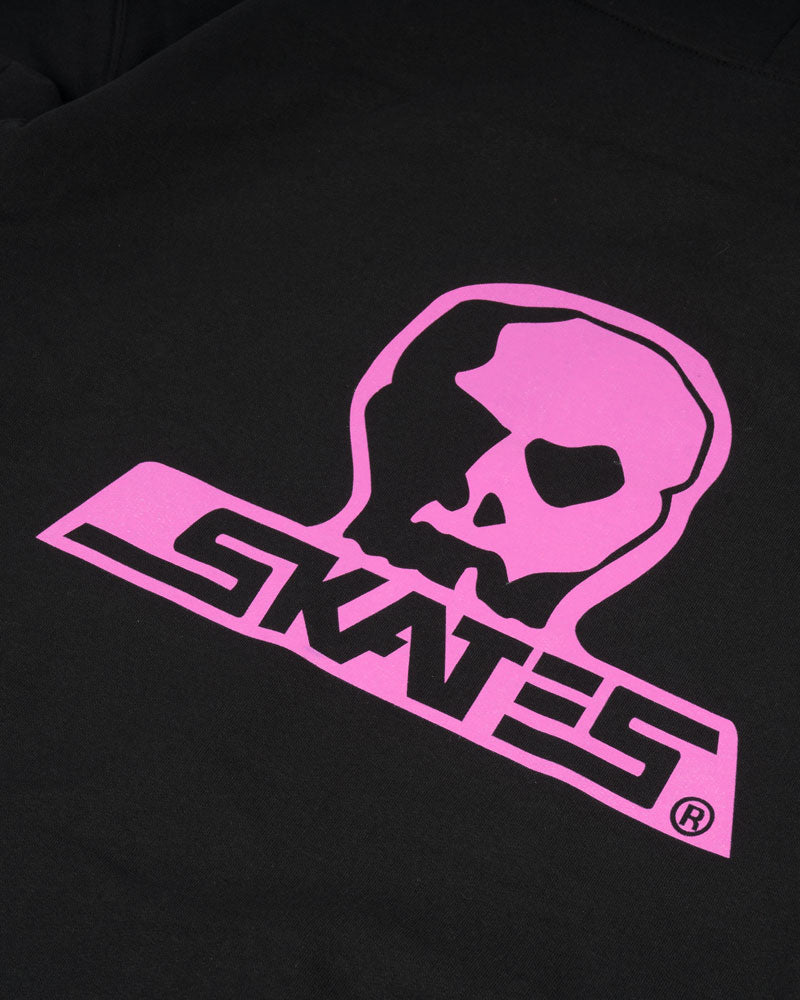 Skull Skates Ink Pink Hooded Sweatshirt  - Black