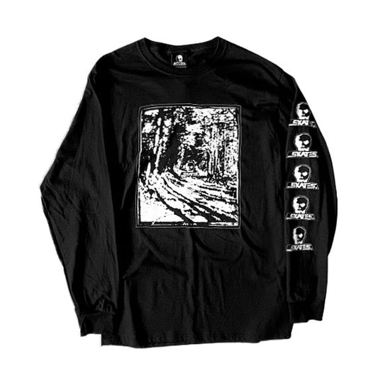 Skull Skates Long Sleeve T-Shirt Backwoods - Black