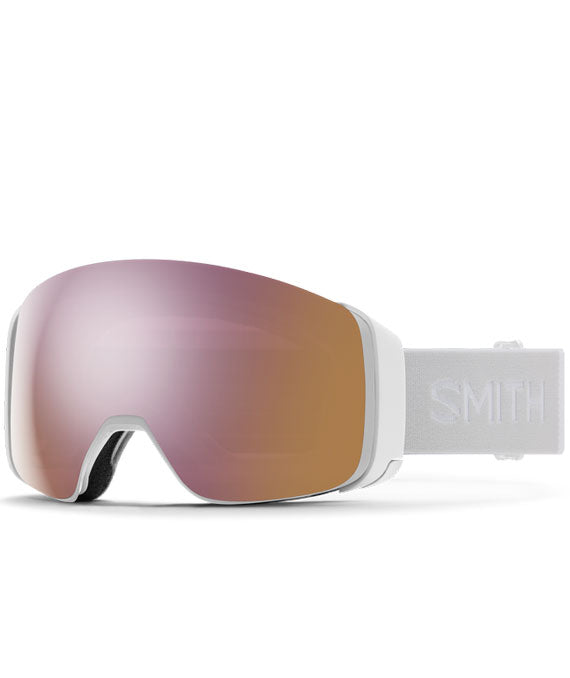 Smith 4D MagGoggle - White Vapor /ChromaPop Everyday Rose Gold Mirror  + Bonus Lens 2024