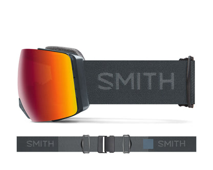 Smith I/O MAG XL Slate | ChromaPop Everyday Red Mirror