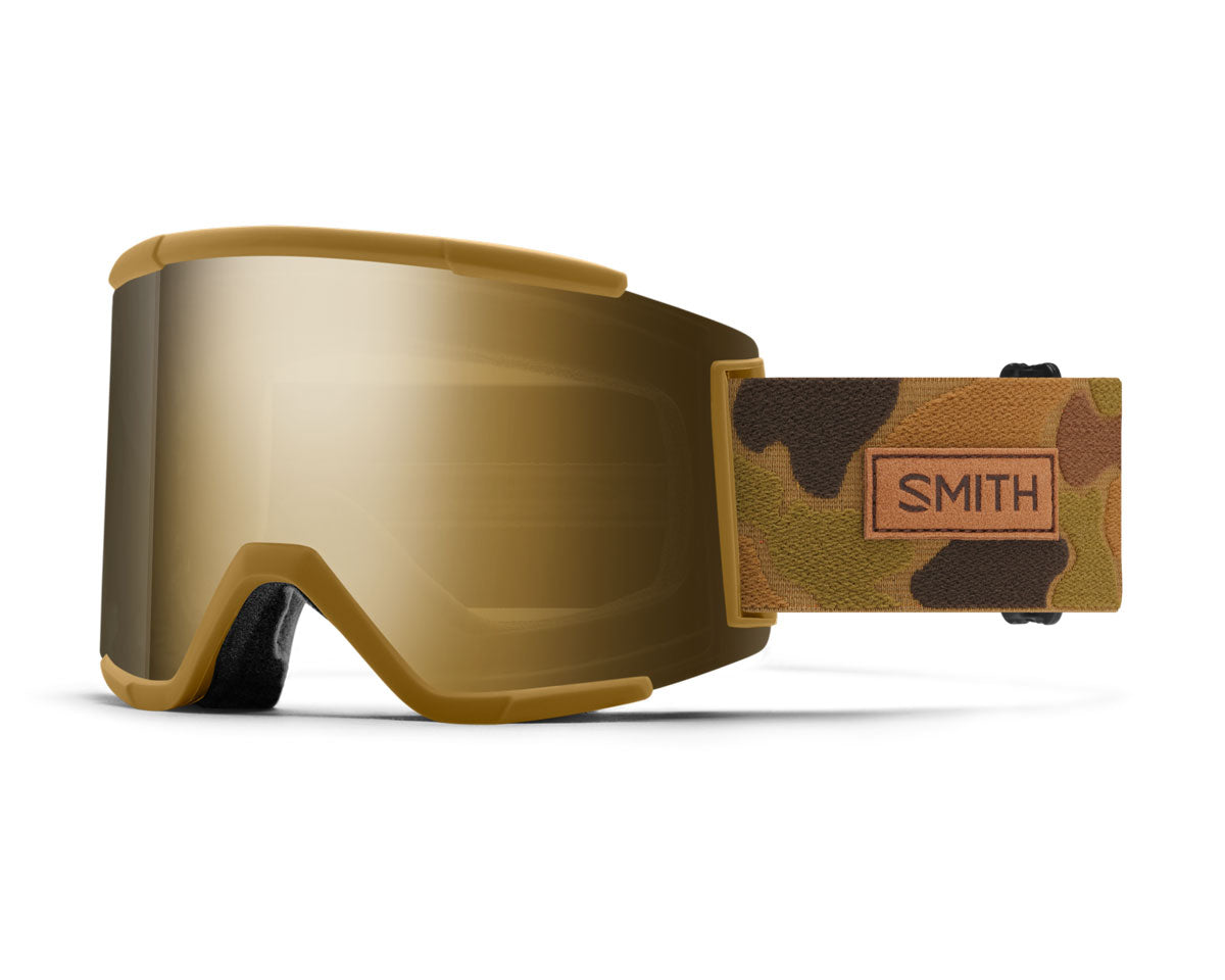 Smith Squad XL Coyote Pow Hunter | ChromaPop Sun Black Gold Mirror