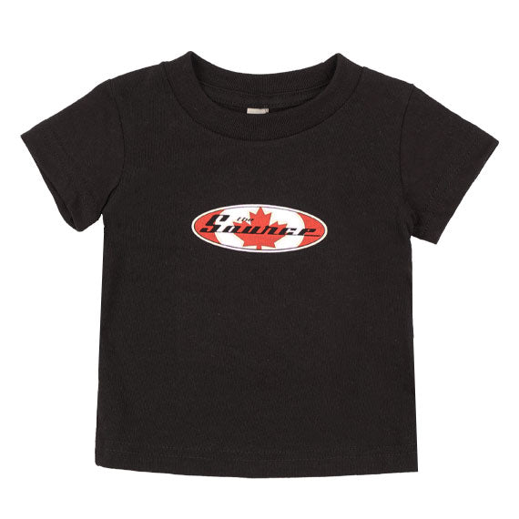 Source Kids' Baby Leaf T-Shirt Black