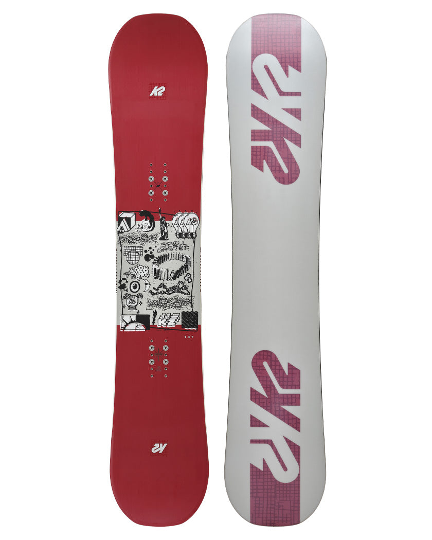 The Spellcaster’s Combination Camber profile (puts camber in between the bindings for stability at speed) provides an insane amount of pop, and rocker just outside the bindings for a playful and predictable feel that presses like magic.