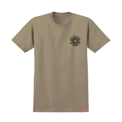 Spitfire Classic '87 Swirl T-Shirt - Sand/Black