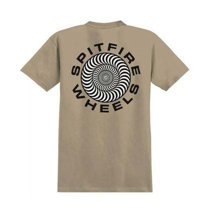 Spitfire Classic '87 Swirl T-Shirt - Sand/Black