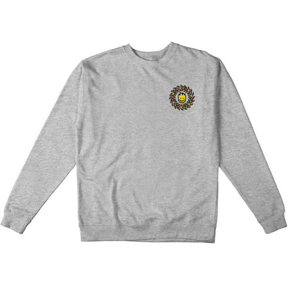 Spitfire Gonz Flower Swirl Crew - Grey Heather