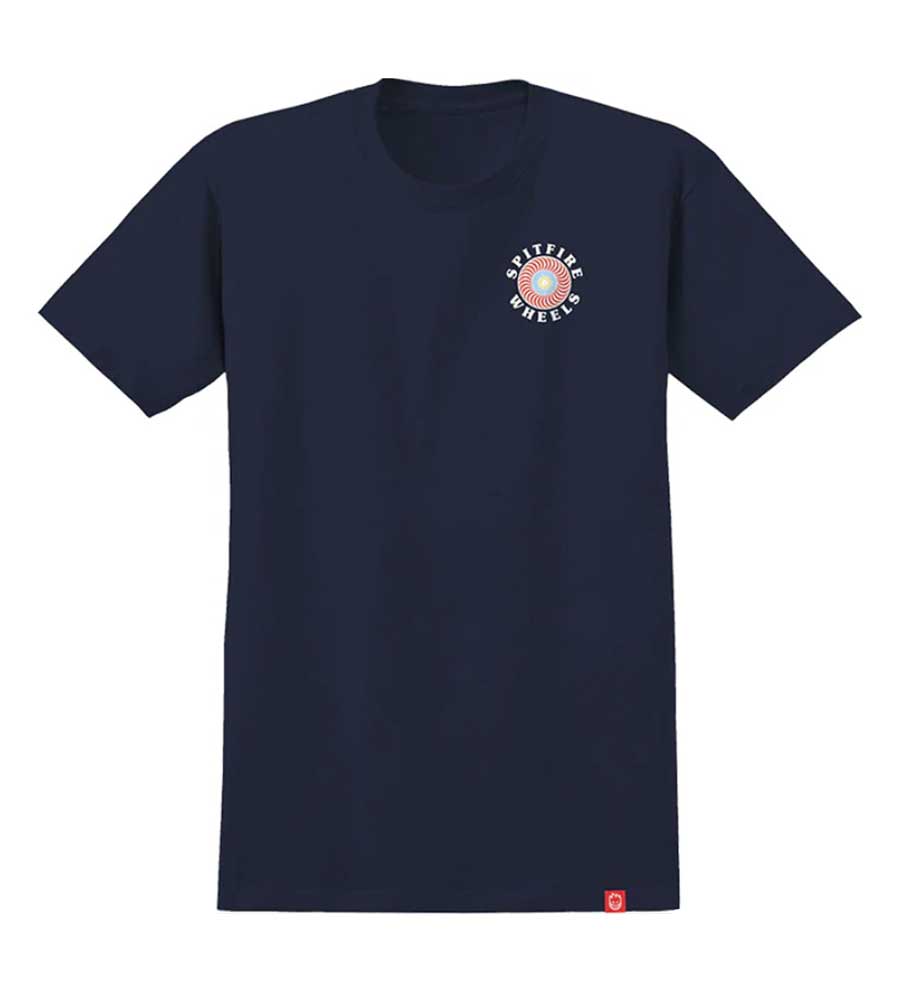 Spitfire Og Classic Fill T-Shirt - True Navy/White