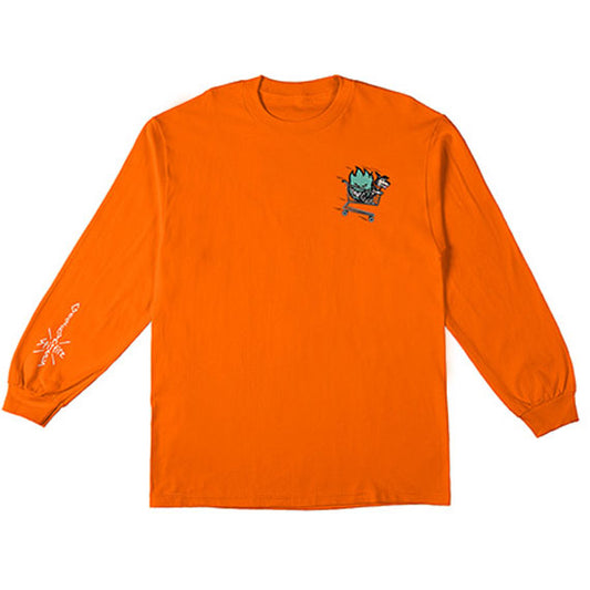 Spitfire X Gnarhunters Long Sleeve T-Shirt - Orange