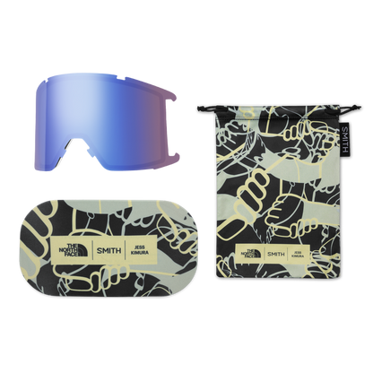 Smith Squad XL Goggle - Smith x TNF - Jess Kimura/ChromaPop Sun Black Gold Mirror + Bonus Lens 2024