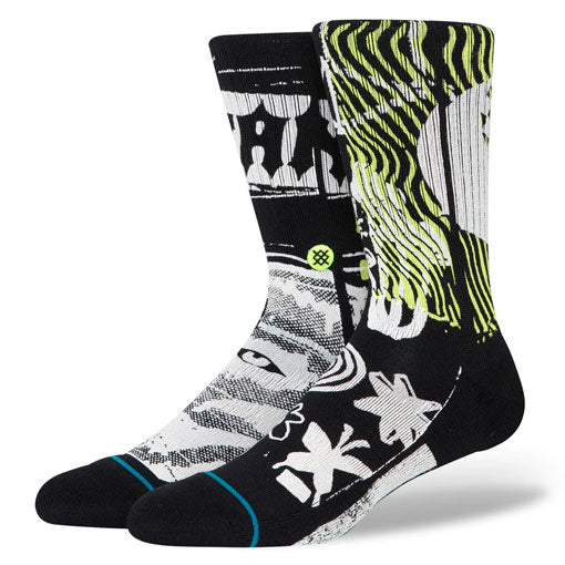 Stance Disorted Sock - Black