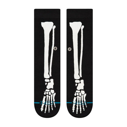 Stance Kids' Bones Crew Sock Black