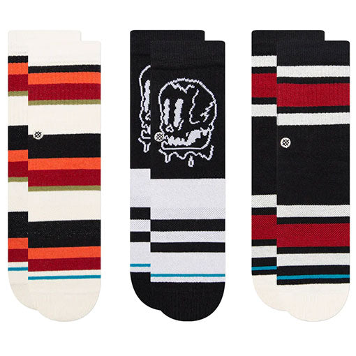 Stance Kids' Face Melter 3 Pack Black