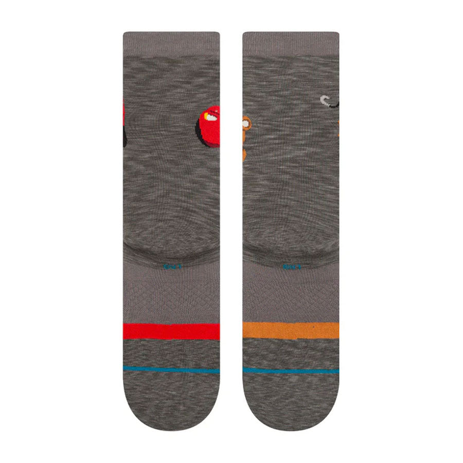 Stance Kids' Kachow Crew Sock Darkgrey