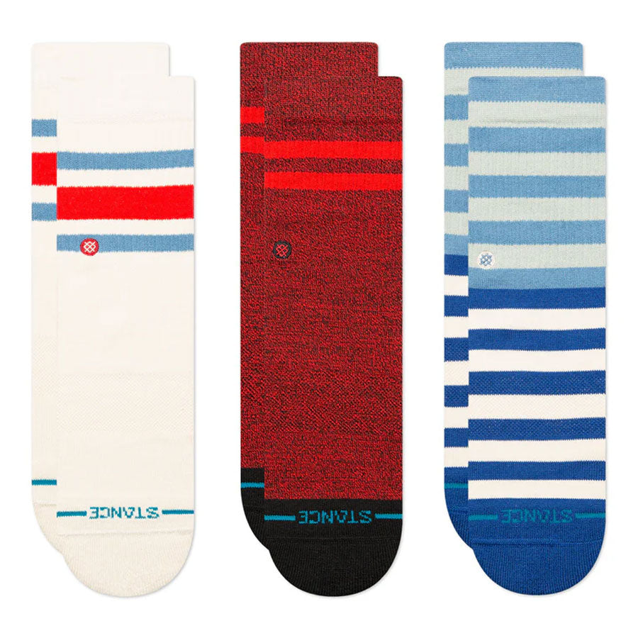 Stance Kids' Loyal 3-Pack Sock Blue