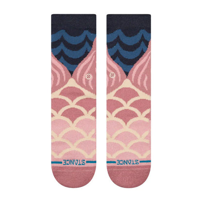 Stance Kids' Make A Splash Crew Sock Dustyrose