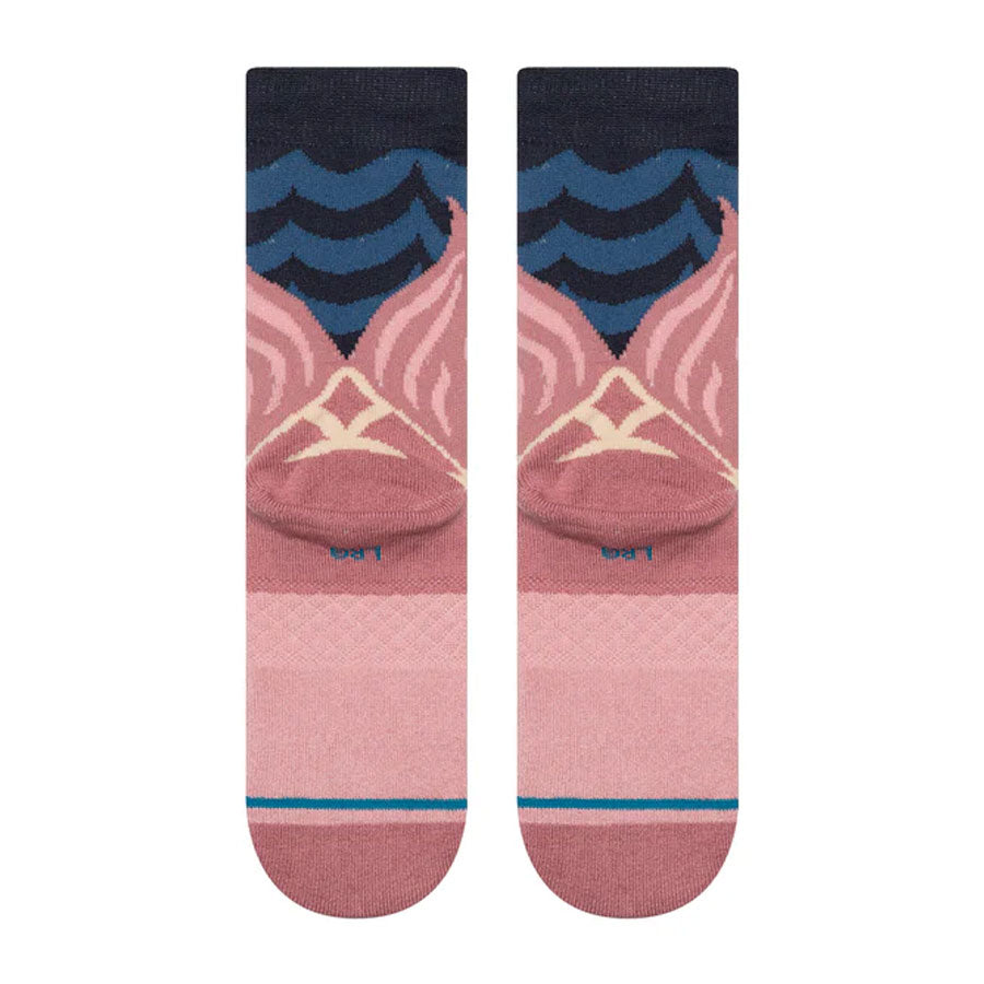 Stance Kids' Make A Splash Crew Sock Dustyrose