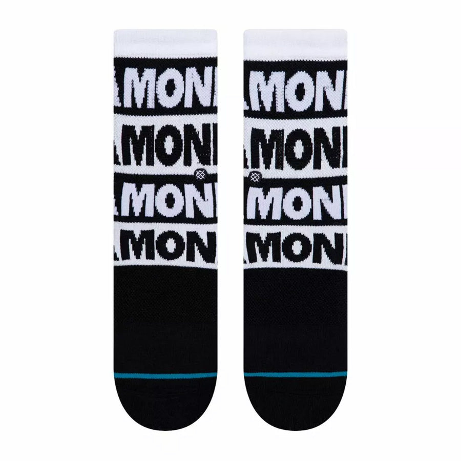 Stance Kids' The Ramones Crew Sock Black