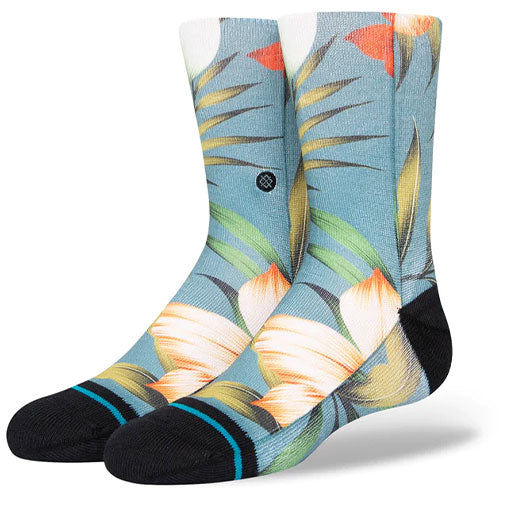 Stance Kids' Tropical Trollin Sock Blue