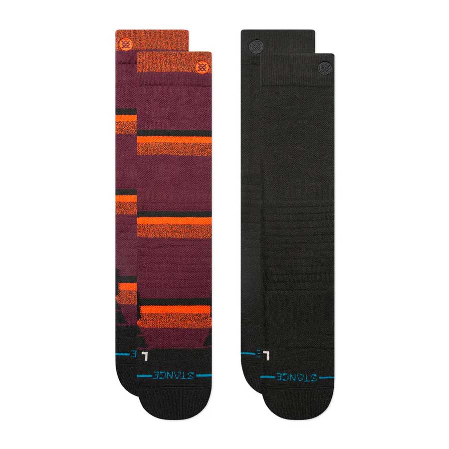 Stance Men's Nightride Mid Poly 2Pk Black 2025