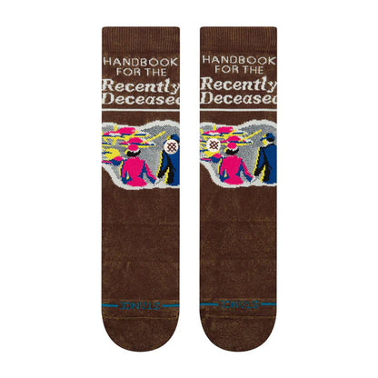 Stance Recently Deceased Crew Sock Brown