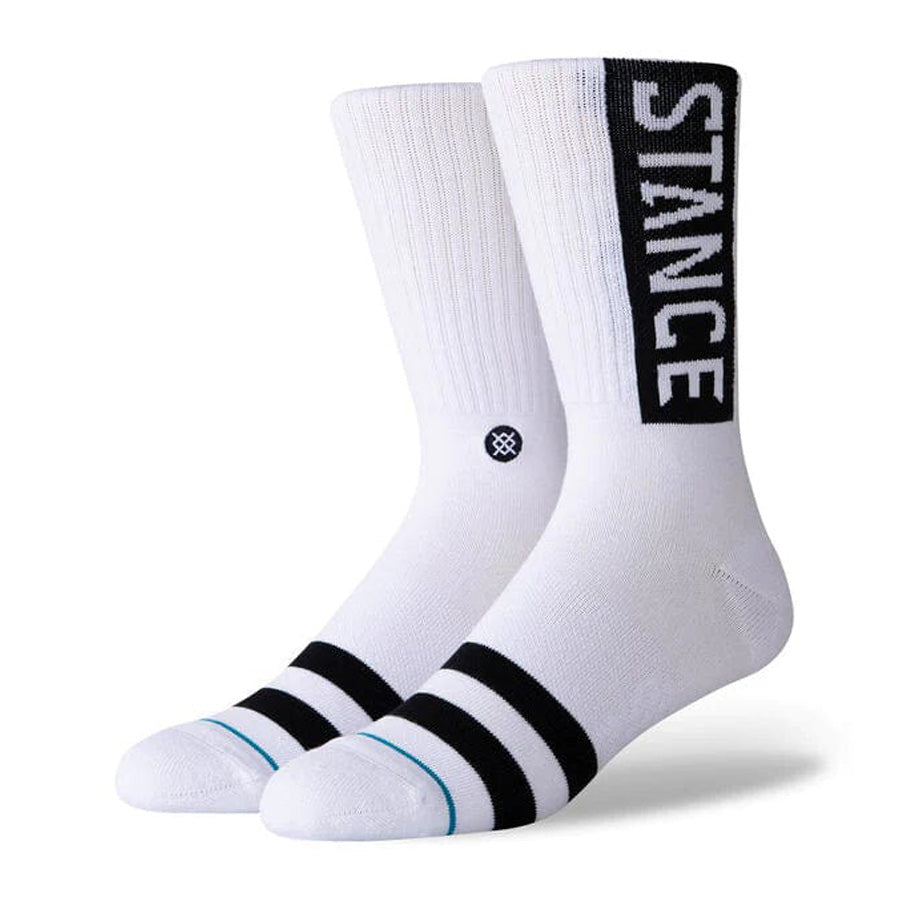 Stance Staples OG Crew Sock 3-Pack - Black/White