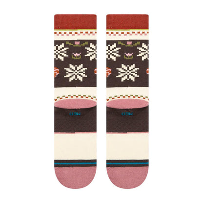 Stance Women's Mistling Toes Crew Sock Dustyrose