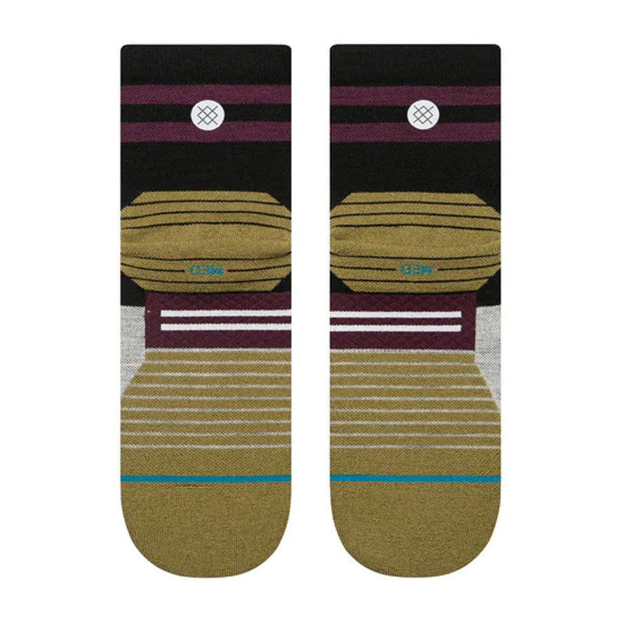 Stance Women's Run Minimal Light Wool Quarter Sock Black