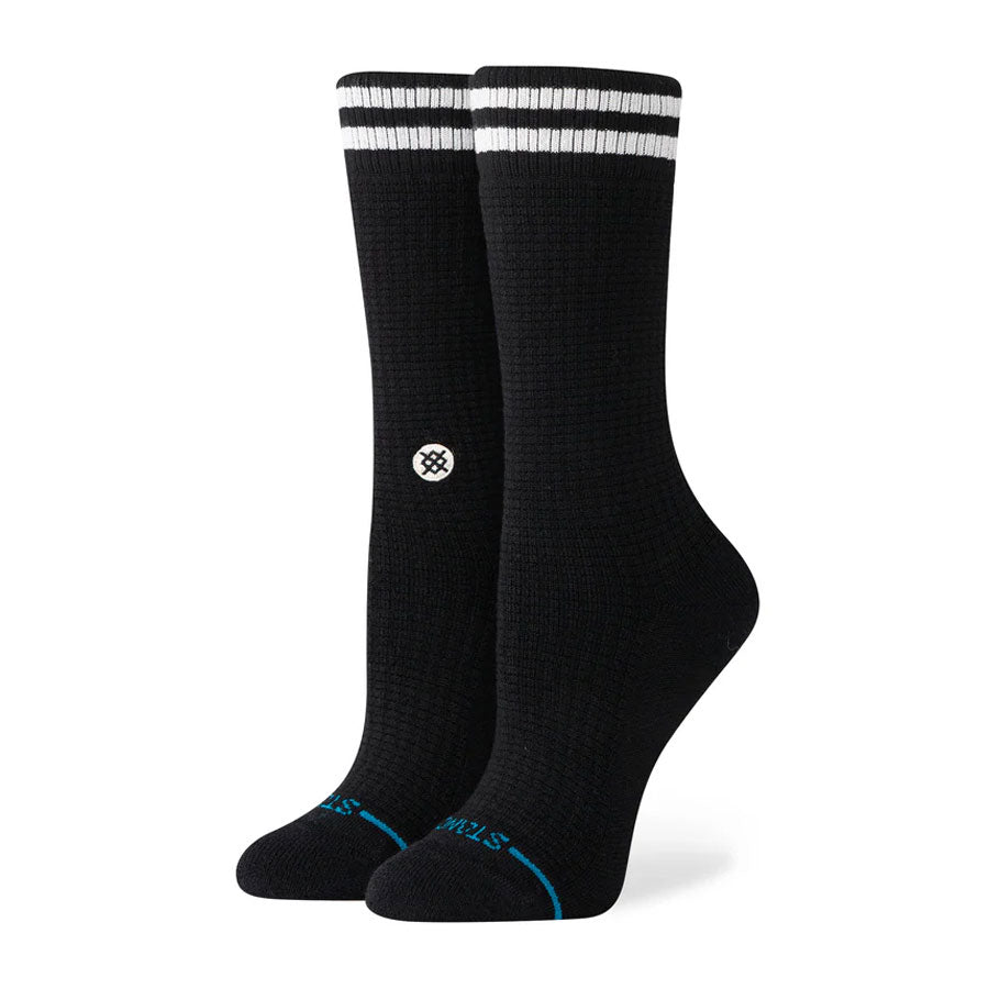 Stance Women's Waffles N Butter Crew Sock Black