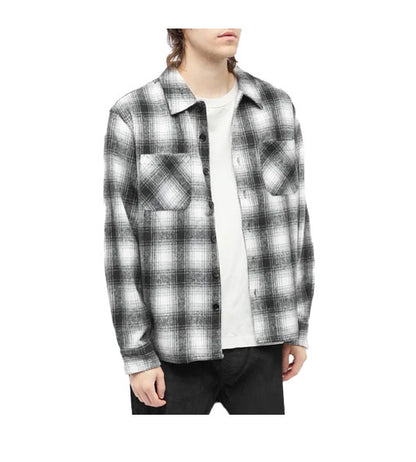 Taikan Heavyweight Plaid Button Shirt Black