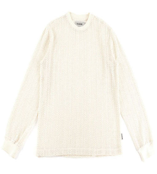 Taikan Loose Knit Crocheted Sweater Cream