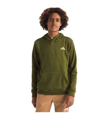 The North Face Kids' Camp Pullover Hoodie Forest Olive/Bear