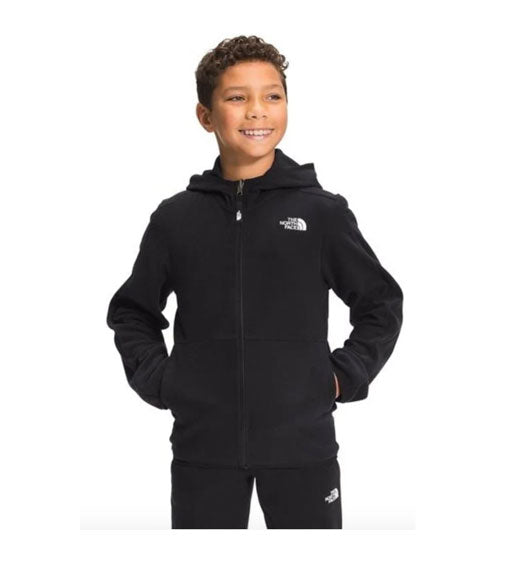 The North Face Kids' Glacier Full Zip Hoodie TNF Black