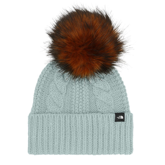 The North Face Kids' Oh Mega Fur Pom Beanie Muted Pine 2025