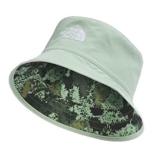 The North Face Kids' Reversible Bucket Misty Sage Camo