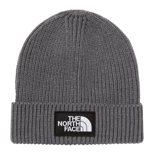 The North Face Kids' TNF Box Logo Cuffed Beanie TNF Medium Grey Heather 2025