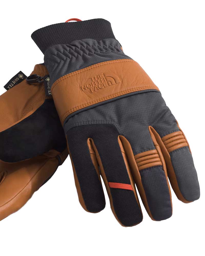 The North Face Montana Pro SG Gore Glove Leather Brown Grey 2025 The Source Snowboard Skate