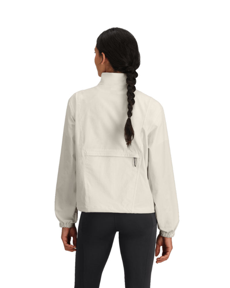 The North Face Women's North Dome Wind Jacket White Dune