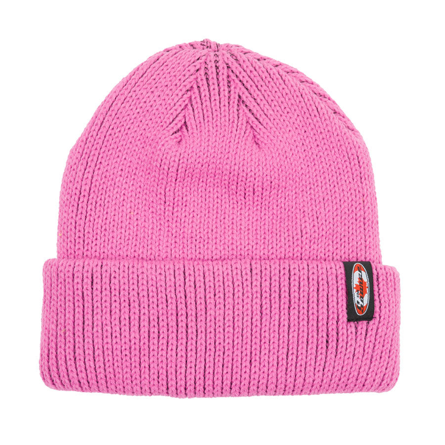 The Source Cuffed Leaf Label Beanie Baked Flamingo