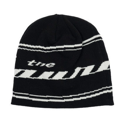 The Source Jumbo Logo Word Oval Skullcap Beanie Black/White