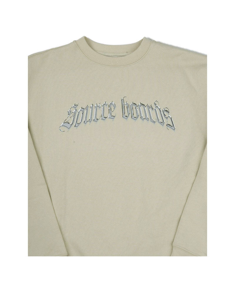 The Source Liquid Metal Crewneck Waterfall Mist