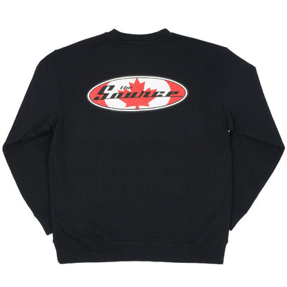 The Source OG Leaf Logo Crewneck Omen Black