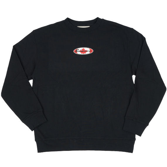 The Source OG Leaf Logo Crewneck Omen Black